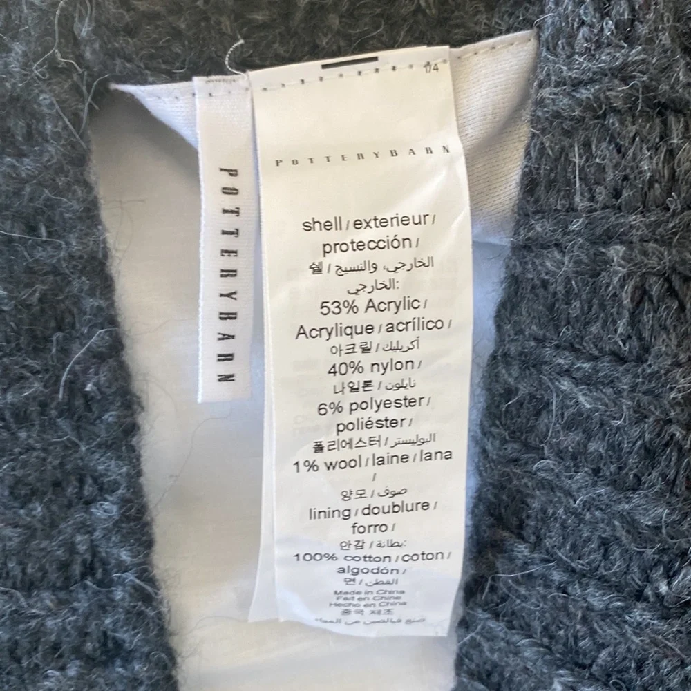 Pottery Barn Chunky Knit Euro Pillow Cover
